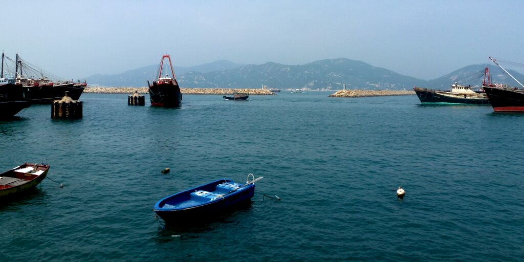 Shek Kwu Chau island seen across water from Cheung Chau in an archival photo; I·PARK1 is not shown