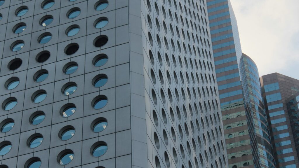 Jardine House rescue context image showing the tower's distinctive round windows